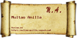 Multas Anilla névjegykártya